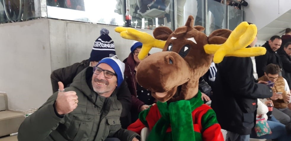 Les supporters Girondins du FAM Bègles au Matmut Atlantique