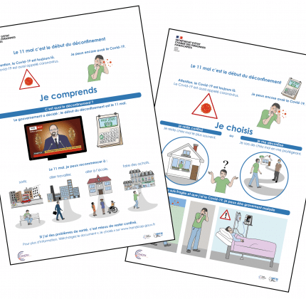 Le déconfinement : je comprends et je choisis<BR>👉 2 nouveaux outils illustrés en FALC