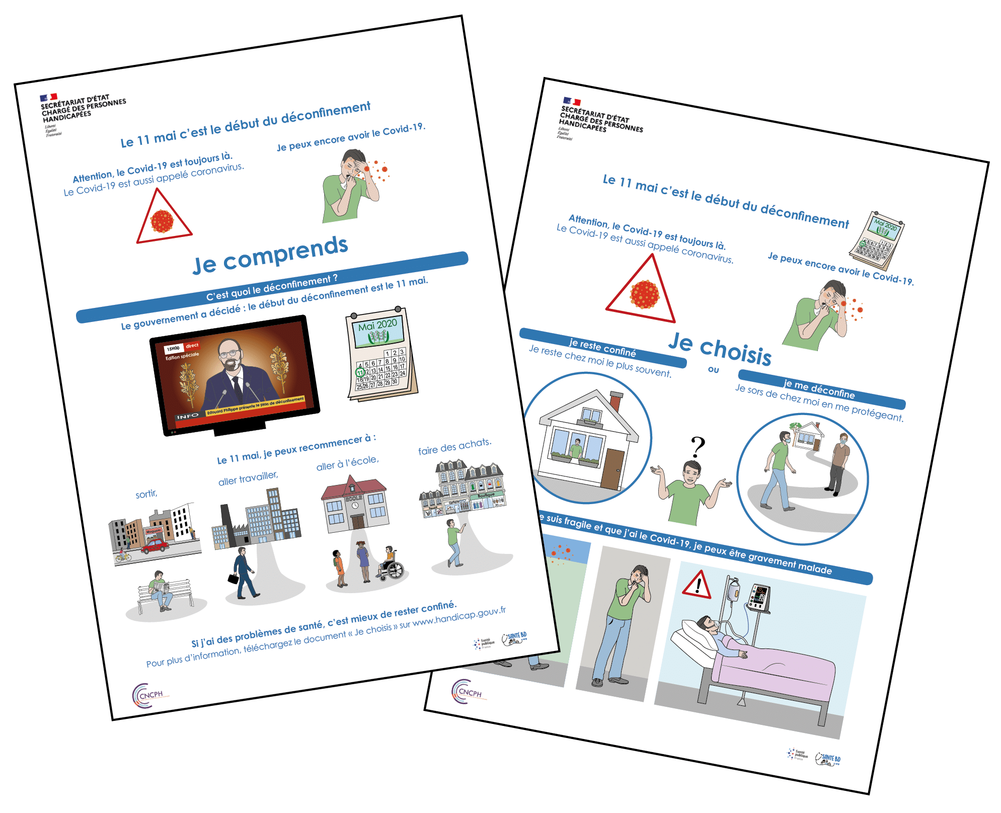 Le déconfinement : je comprends et je choisis<BR>👉 2 nouveaux outils illustrés en FALC