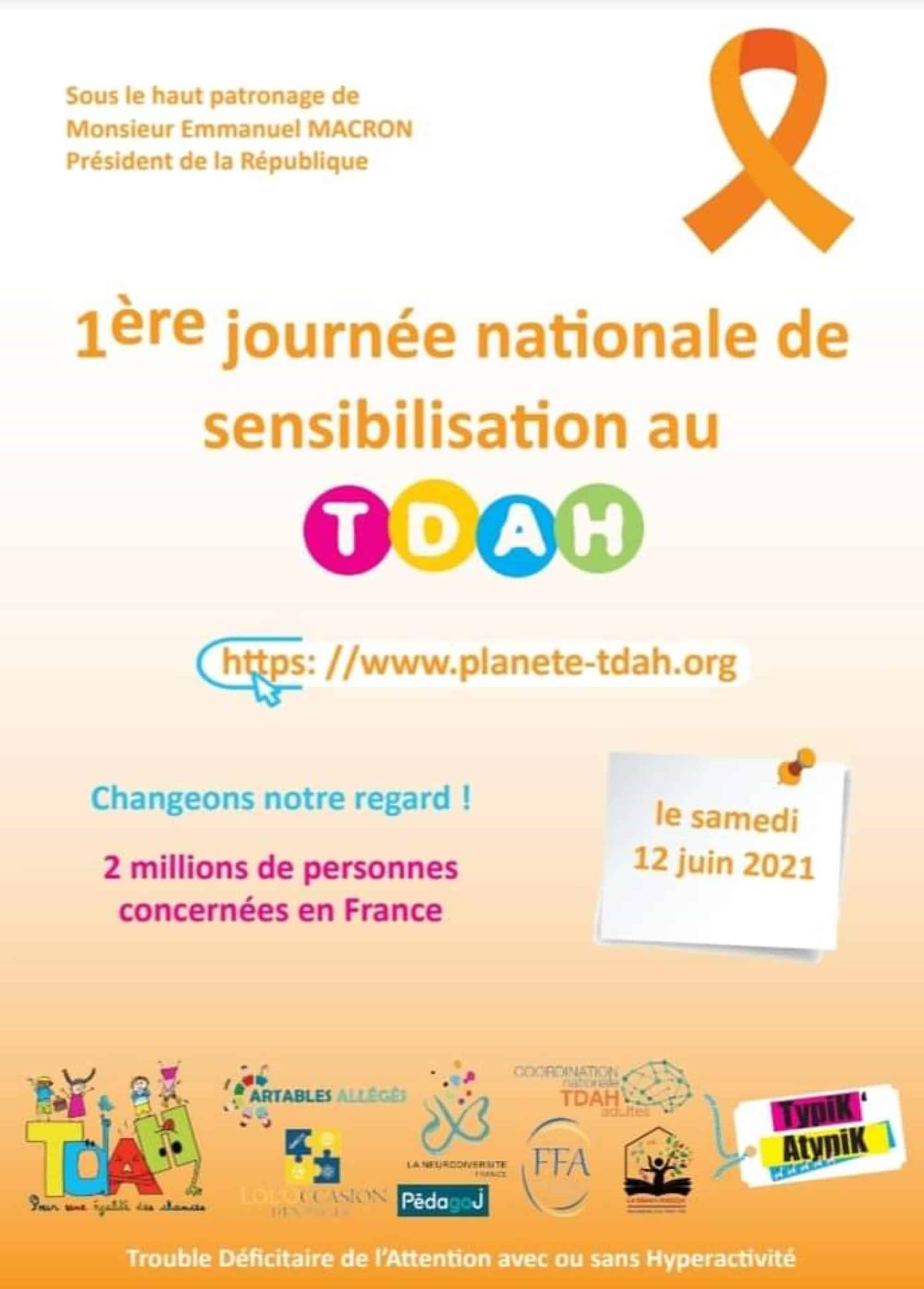 Samedi 12 juin 2021 – Journée nationale de sensibilisation au TDAH