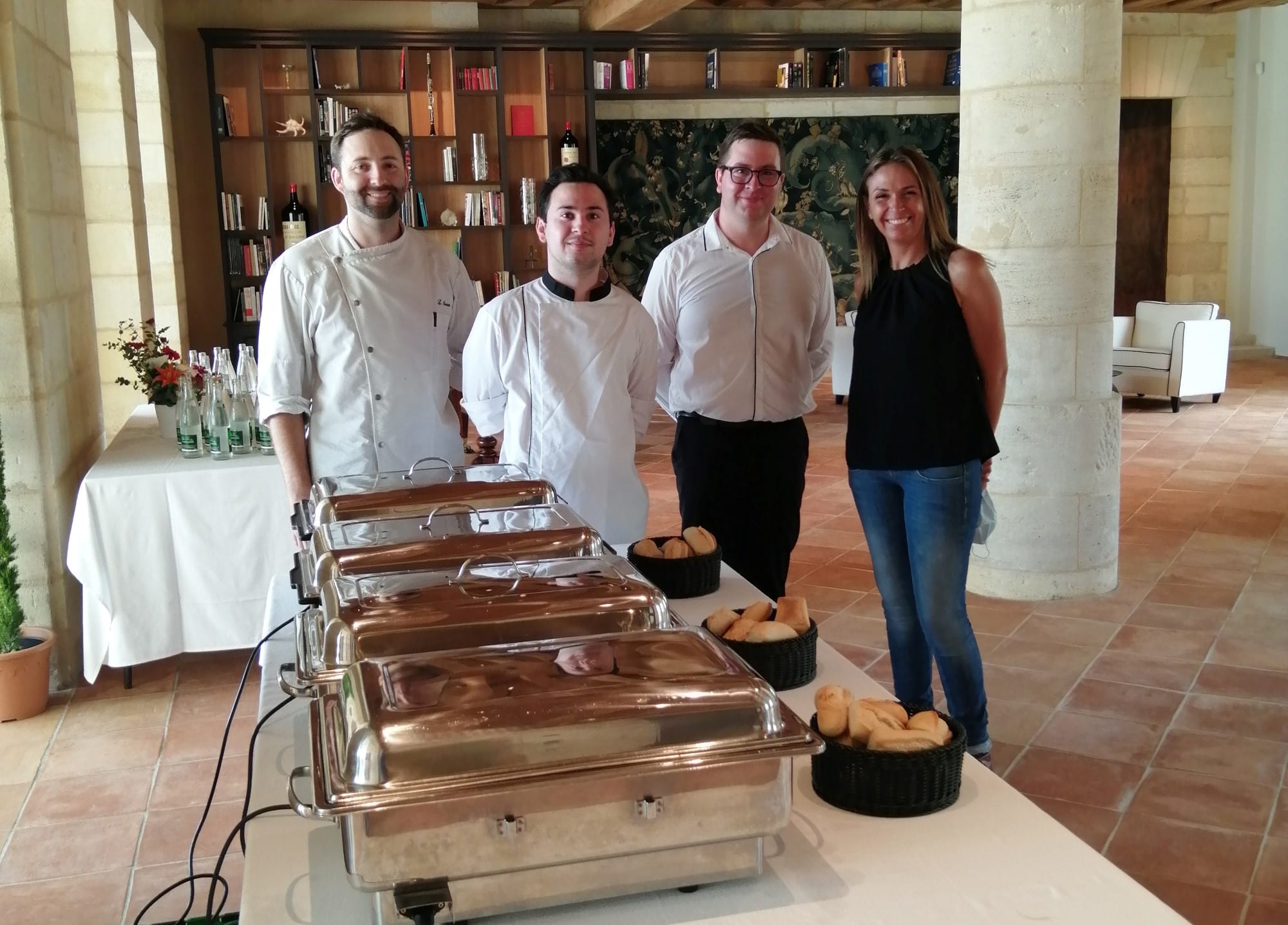 Le restaurant Le Haut-Mexant réalise une prestation au Château-Figeac à Saint-Émilion