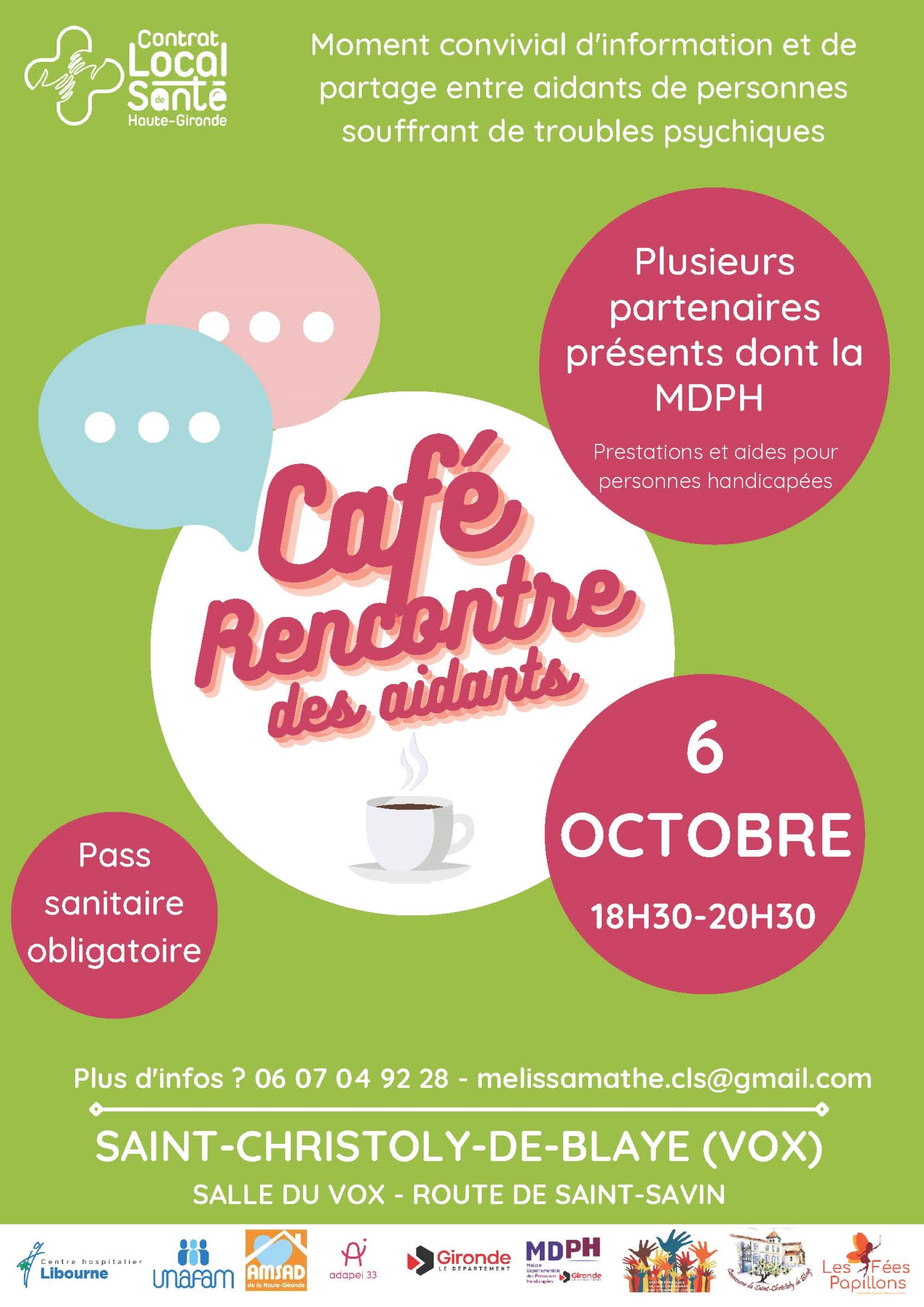 Café-rencontre des aidants en Haute-Gironde