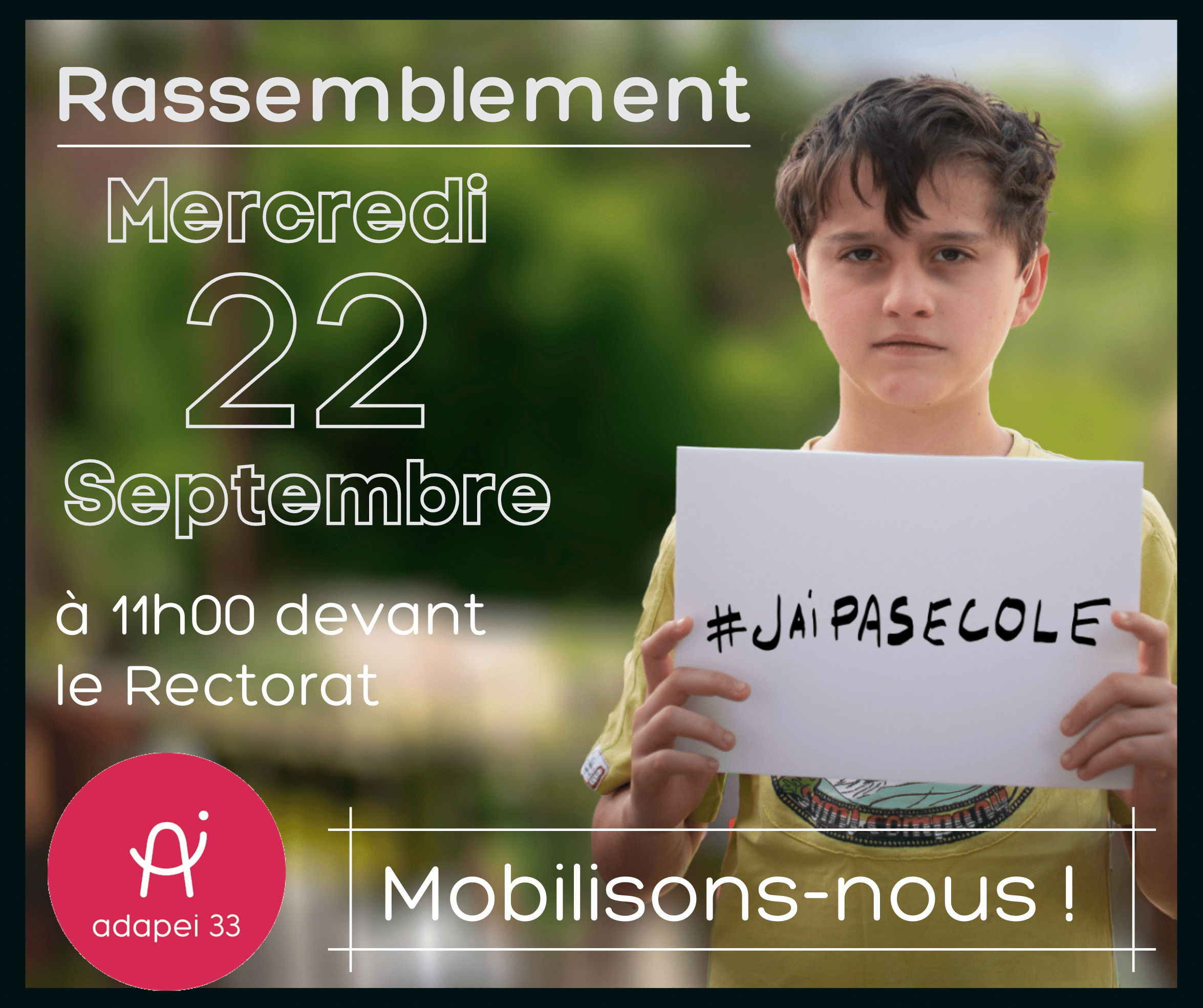 15 jeunes des classes externalisées de l’IME de Blaye, privés de leur droit fondamental à une scolarité inclusive