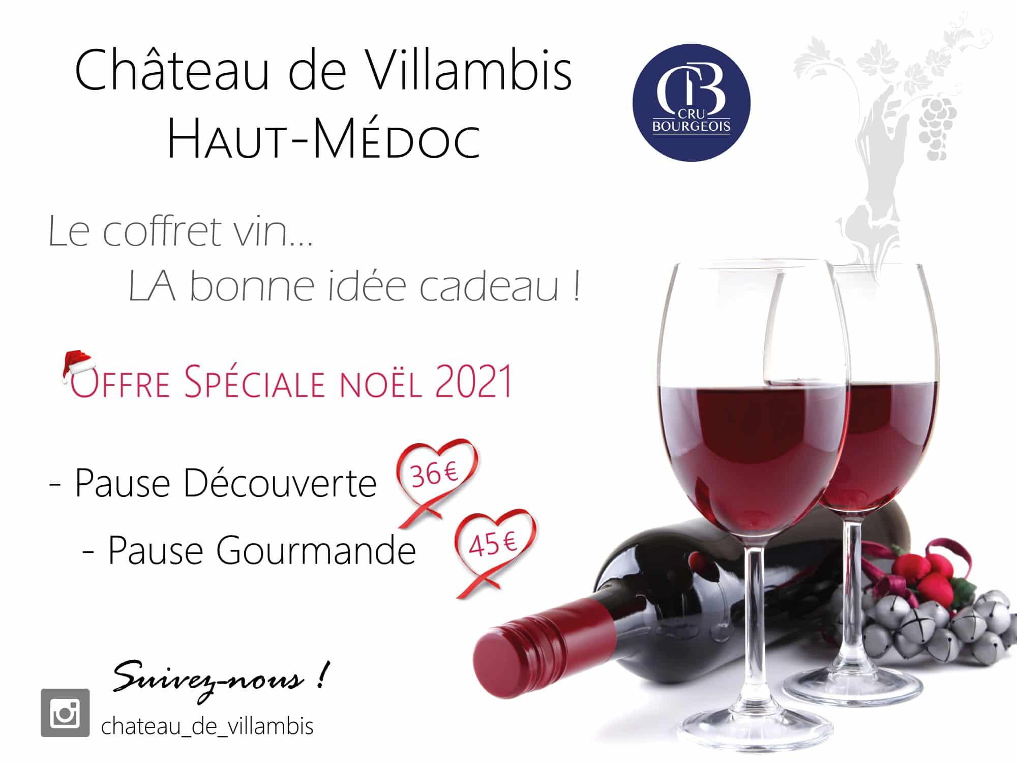 Coffrets vin Château de Villambis pour un Noël tout en douceur !