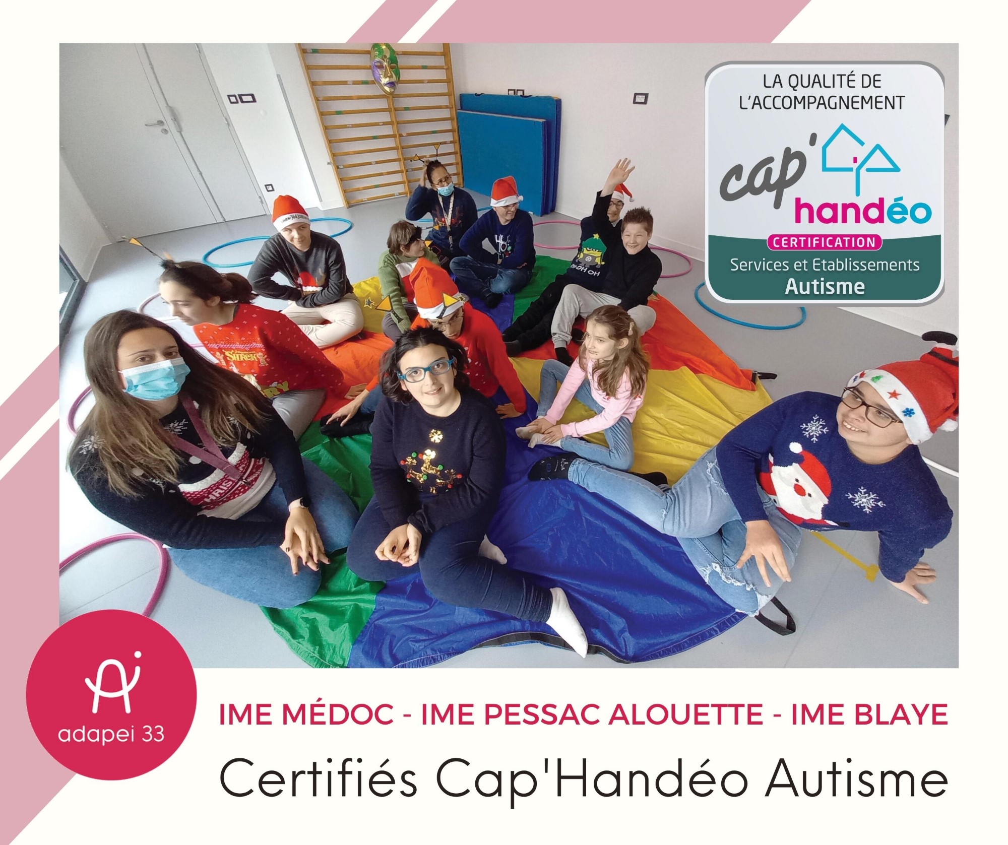 3 IME  certifiés par Cap’Handéo pour l’accompagnement des personnes avec autisme