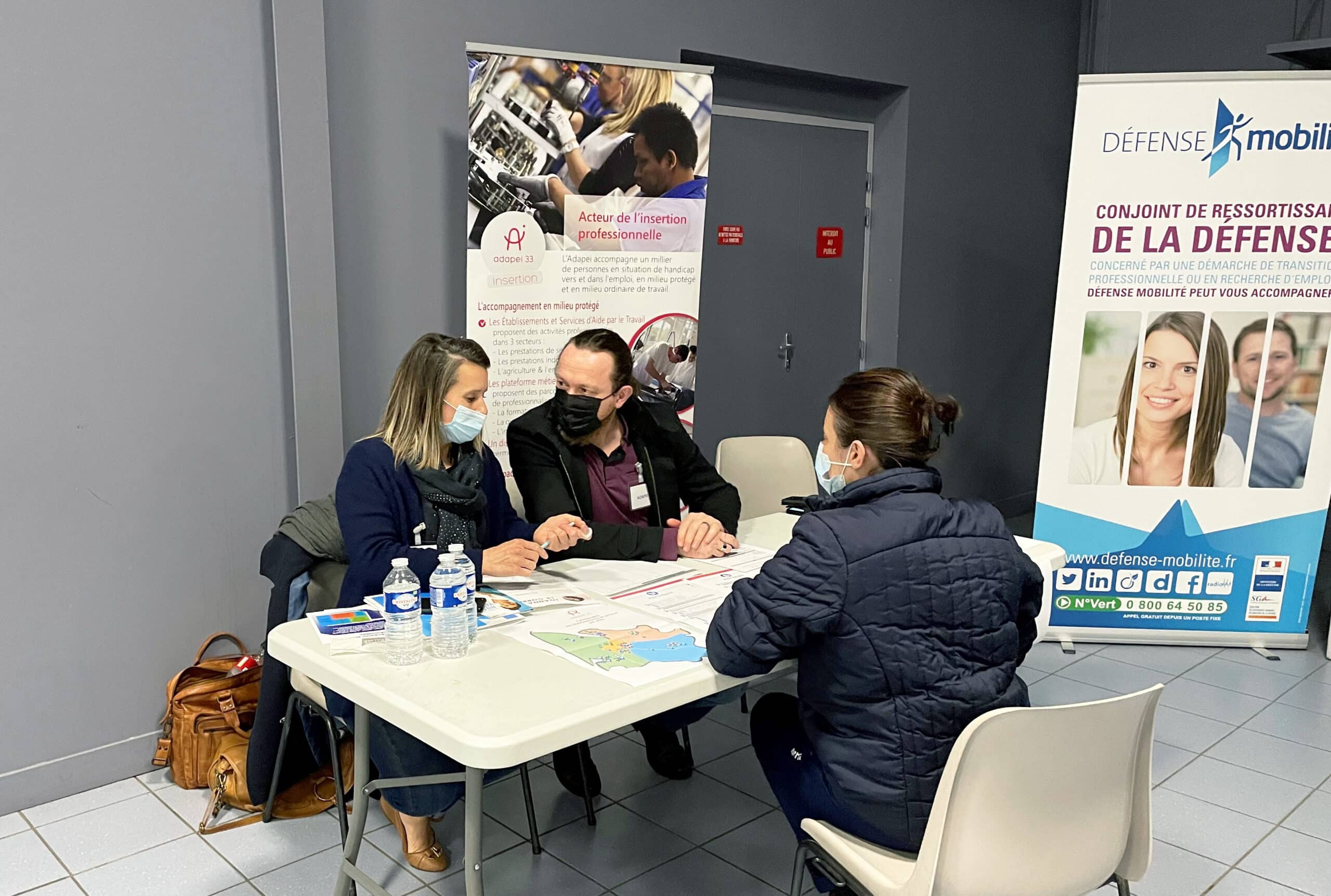 FORUM POUR L’EMPLOI – L’Adapei de la Gironde rencontre Défense Mobilité à Cazaux