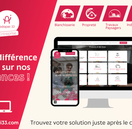 Un nouveau site web Adapei33 Entreprise !