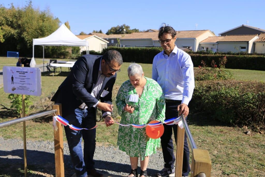 inauguration parcours sensoriel