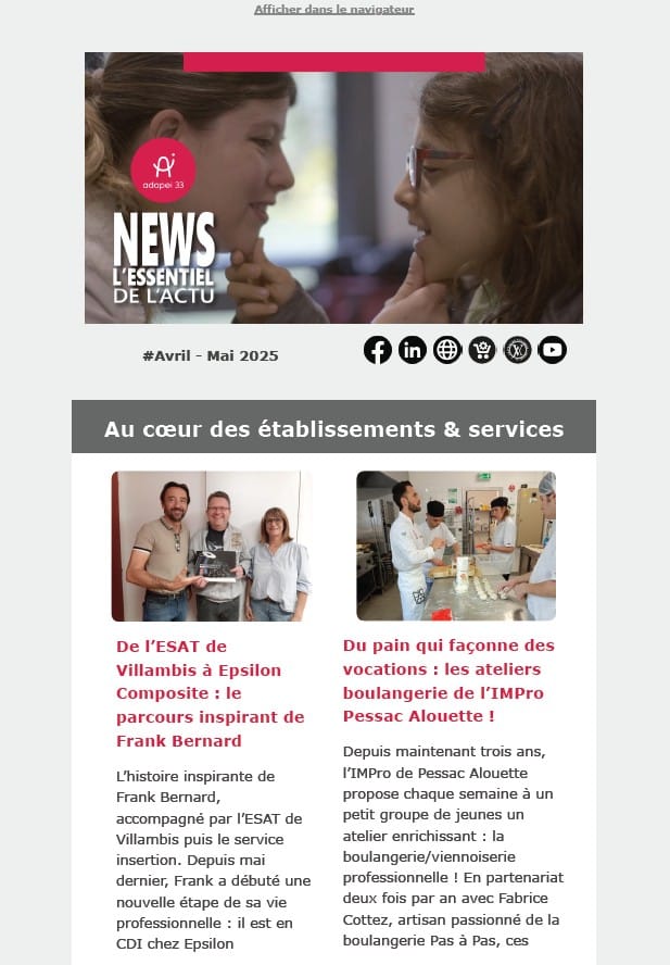 Essentiel de l'actu Adapei33