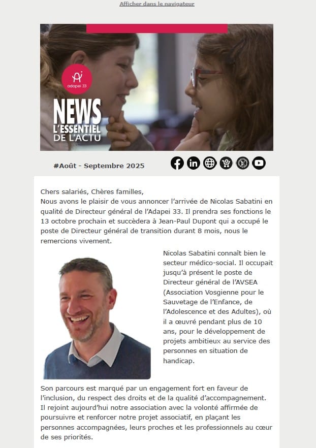 Essentiel de l'actu Adapei33 