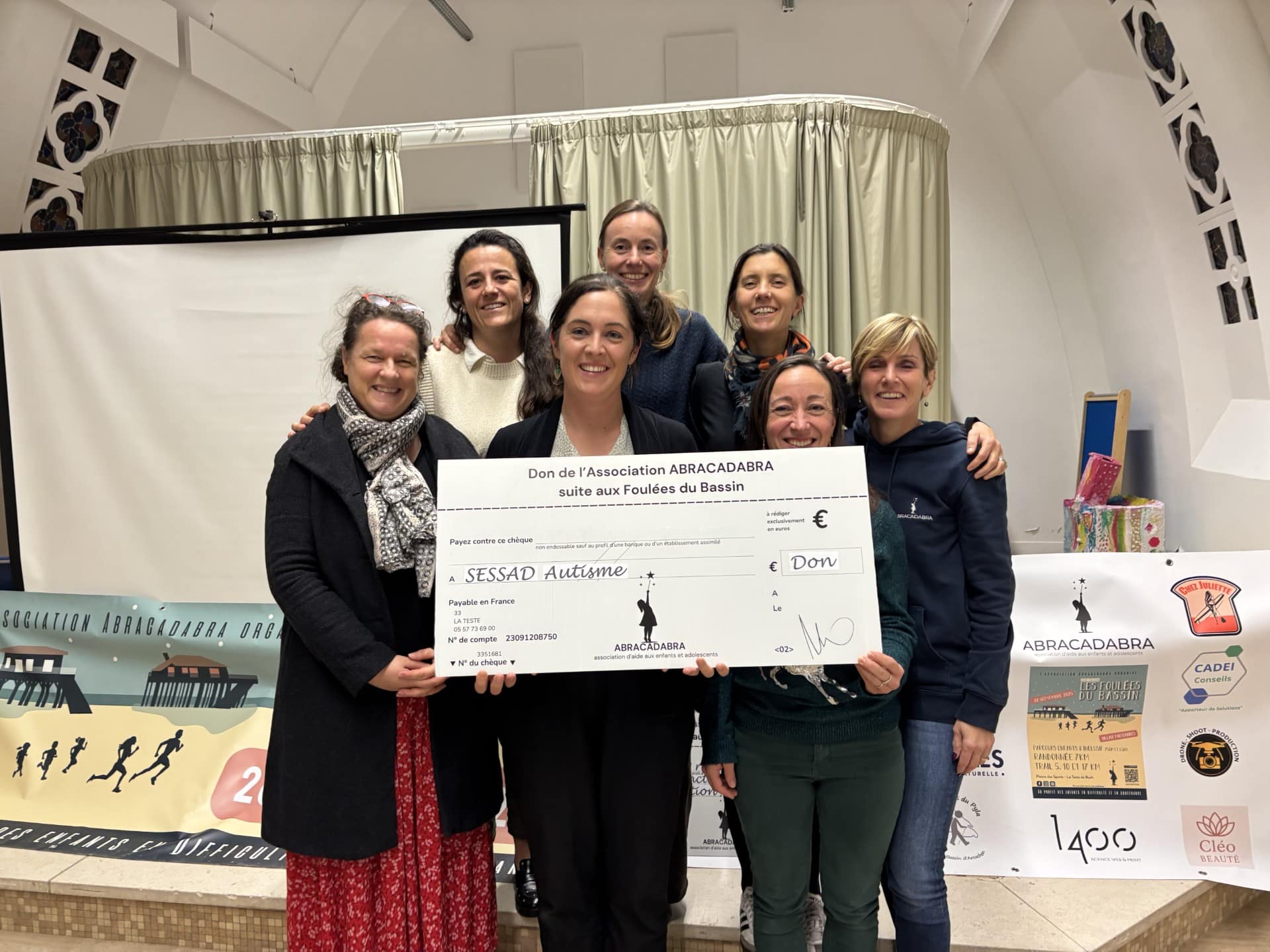 Un nouveau don de 1500€ pour le SESSAD Bassin d’Arcachon !